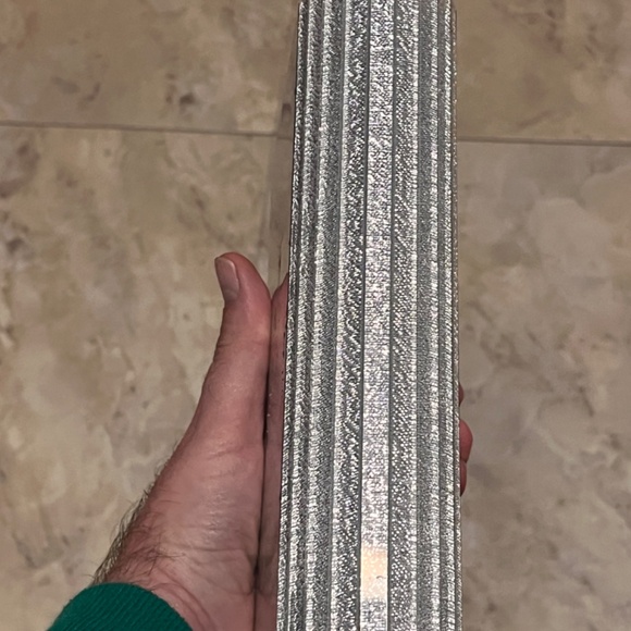 Rare Michael Kors Silver Plastic Heavy Chained Purse - Picture 3 of 9